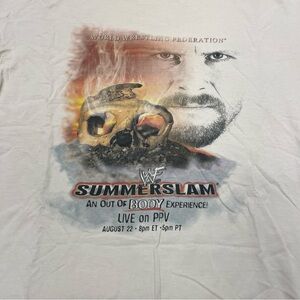 Vintage 1999 Summer Slam Stone Cold Steve Austin WWF Event Shirt Size L